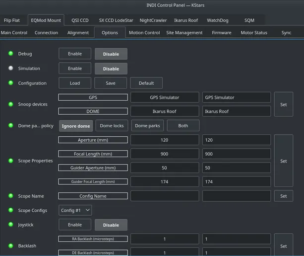 EQMod Options Diagram