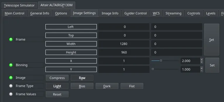 Image Settings