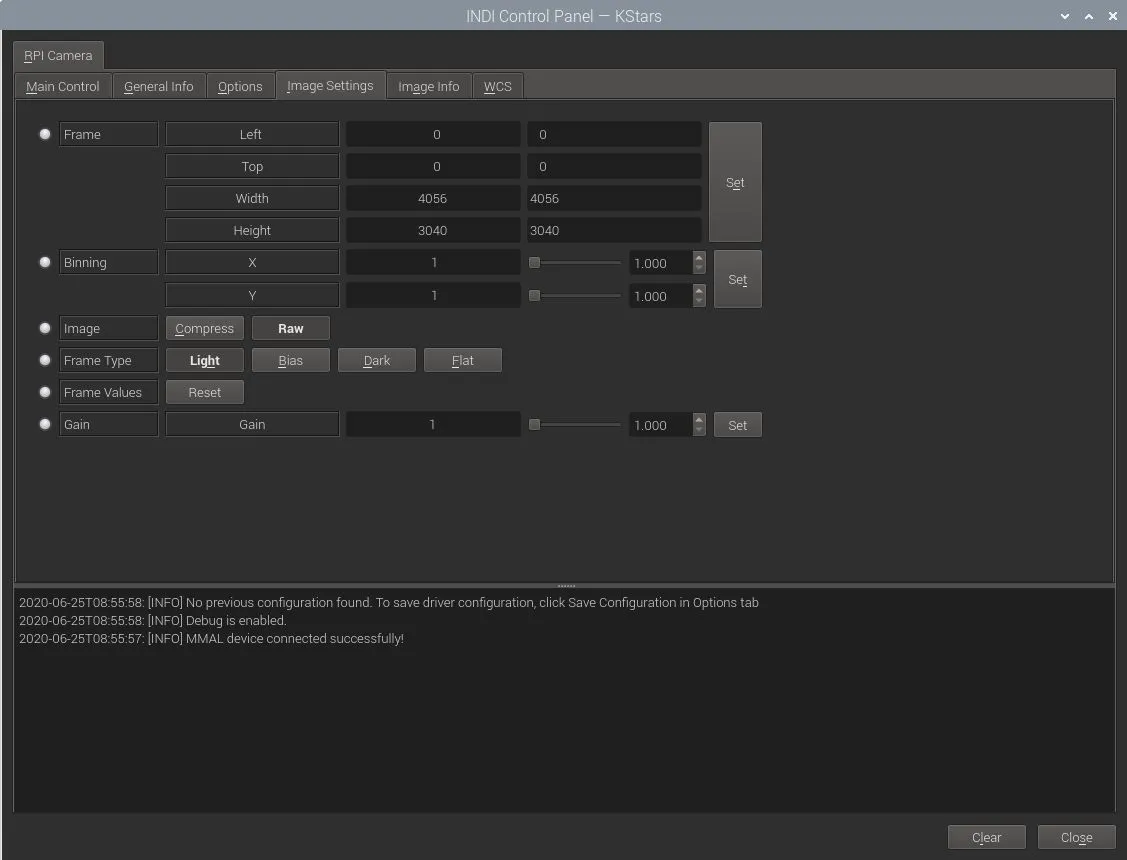 Image Settings