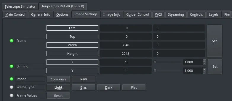 Image Settings