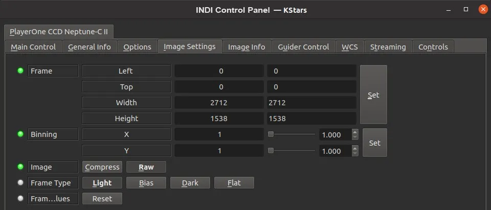 Image Settings